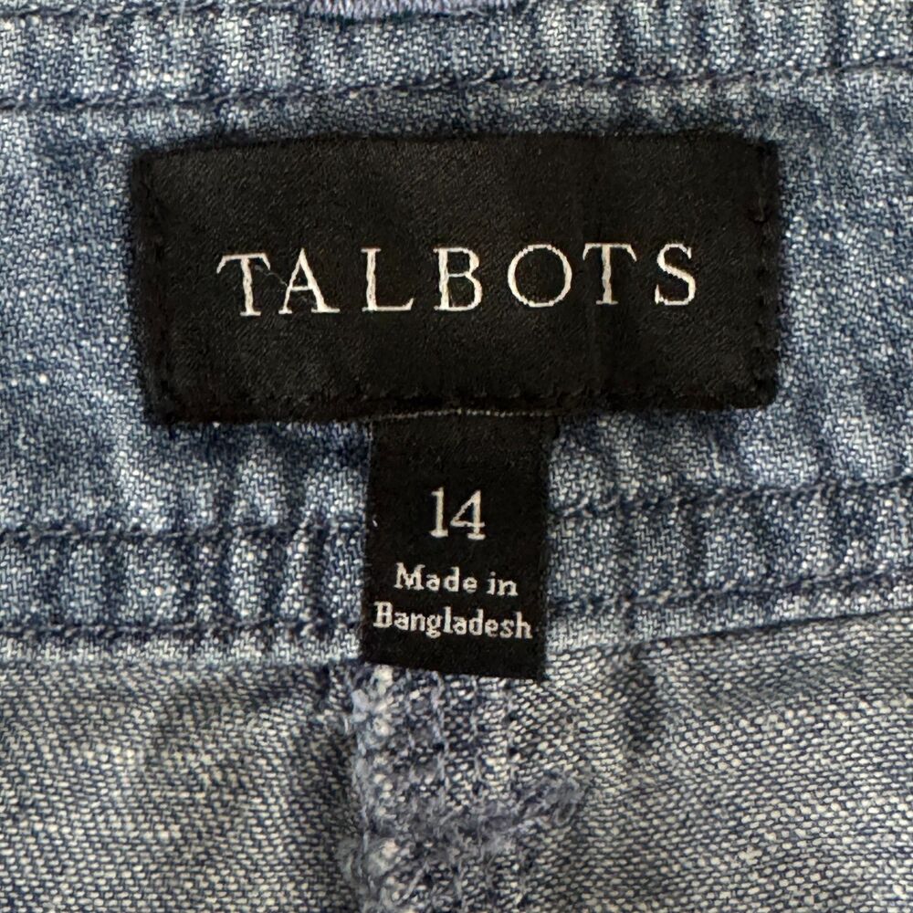 Talbots 2023 Linen Cotton High Waist Shorts Women's Size 14 - Picture 4 of 7